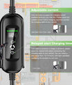 Estação de carregamento EV 11KW, 16A Carregador Móvel Tipo 2 de 3 fases para veículos eléctricos, ficha CEE 16A, Cabo de 5 metros EVSE 