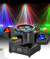 120W scenelys 4-i-1 RGBW moving head lyseffekt laserlys projektor partyslys med fjernkontroll for disco, DJ, bar, bursdagsfest