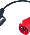 CEE 16A enchufe de alta corriente sobre acoplamiento Schuko 230V cable de manguera de goma IP44