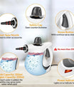 Universaler Tragbarer Dampfreiniger, Chemikalienfreier Handdampfreiniger Set, mit 12 Zubehörteilen, Hochdruck, umweltfreundlich, geeignet  (350 ml)