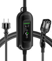 Noeifevo Portable Type 2 3.7KW 16A EV Charger, Type 1 Mobile EV Charging Cable with Schuko, 5m/10m