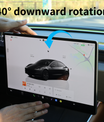 Tesla skjermholder 2.0 for Model 3/Y – 4-veis roterbar (40°), aluminium CNC, skjermhøyden forblir uendret, ingen slingring, antiblend