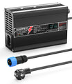 NOEIFEVO 51.2V 5A lithiová LiFePO4 nabíječka baterií, nabíjecí napětí 58.4V, s ventilátorem, hliníkové pouzdro, LCD obrazovka