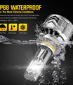 NOEIFEVO 9005 9006 9012 Auto Koplamp, 60.000 Lumen, 240W, 6500K Wit, IP68 Waterdicht, 100.000 Uur Levensduur, Dimlicht en Grootlicht