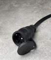 CEE 16A enchufe de alta corriente sobre acoplamiento Schuko 230V cable de manguera de goma IP44