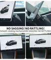 Tesla skjermholder 2.0 for Model 3/Y – 4-veis roterbar (40°), aluminium CNC, skjermhøyden forblir uendret, ingen slingring, antiblend