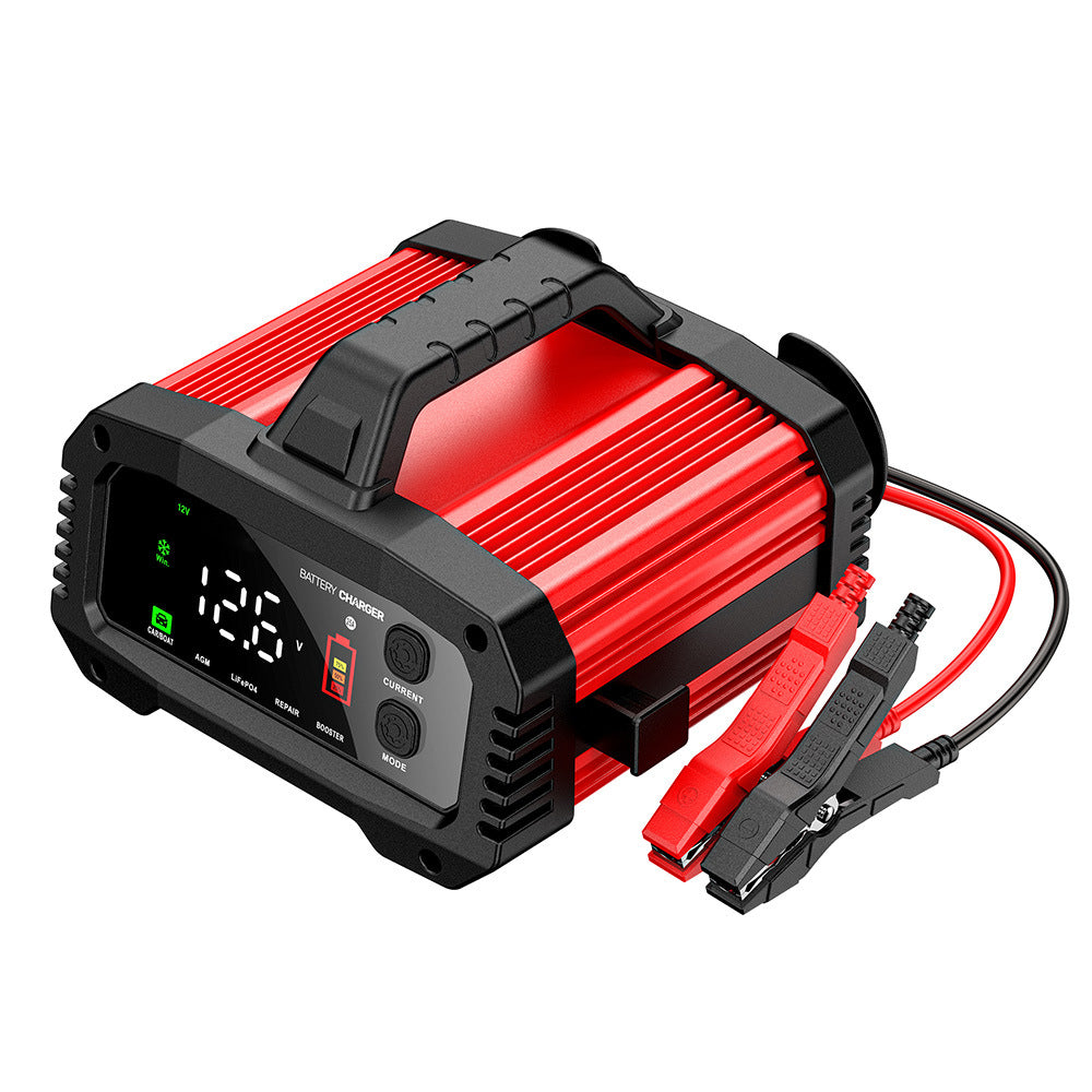 25A Auton akkulaturi, 12V 25A 24V 15A Lyijyhappo AGM LiFePO4 Akkulaturi, Ajoneuvon akkulaturi, Älykäs akkulaturi autoille, kuorma-autoille, moottoripyörille, ruohonleikkureille