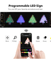 NOEIFEVO autonvalo, LED-silmät rekkoihin, ohjelmoitava LED-juokseva tekstinäyttö autoihin ja rekkoihin, teksti, graffiti, ainutlaatuinen ajoneuvon tunnusvalo