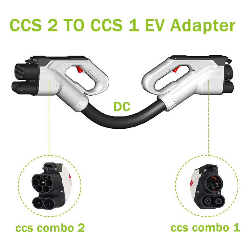 Noeifevo CCS 2 til CCS1 150A 1000V EV Adapter Hurtigopladningskabel til J1772 biler