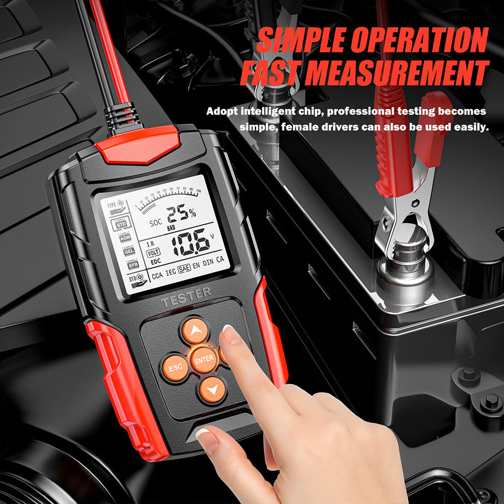 NOEIFEVO 12V 24V Autobatterietester & Generatorprüfer – Digitaler Lasttester für PKW, LKW, ATV & Boote – CCA Autobatterie-Analyzer & Ladekurbelsystemtester