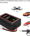 N8 Intelligentes NiMH / NiCD Akku Ladegerät für 2-8s 2.4V 3.6V 4.8V 6V 7.2V 8.4V 9.6V Akku der Airsoft RC Car Boat Drone, mit Standard / Mini Tamiya Anschluss