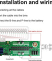 BMS 8S-16S 24V-48V 100A/150A Kotienergian varastointi BMS 1A/2A aktiivitasapaino Integroitu Bluetooth RS485 CAN -liitännällä aurinkojärjestelmille