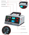 Cargador de batería inteligente 12V 30A / 24V 15A, cargador de batería automotriz con mantenimiento y reparación por pulsos inteligentes para coche, camión, barco y motocicleta
