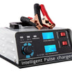 Cargador de batería inteligente 12V 30A / 24V 15A, cargador de batería automotriz con mantenimiento y reparación por pulsos inteligentes para coche, camión, barco y motocicleta