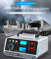 Cargador de batería inteligente 12V 30A / 24V 15A, cargador de batería automotriz con mantenimiento y reparación por pulsos inteligentes para coche, camión, barco y motocicleta