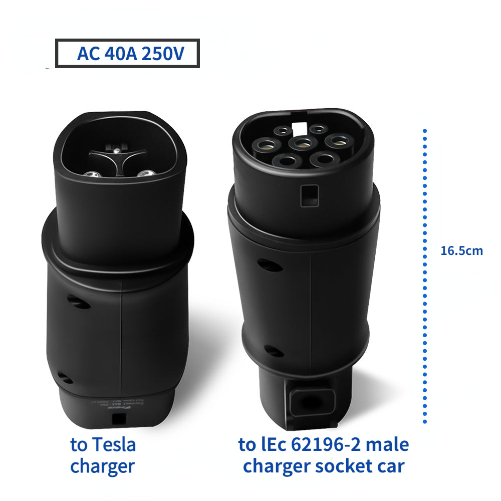 EV-adapter Tesla naar Type 2 , Converter voor Tesla oplaadpoort naar Type2 oplaadpoort