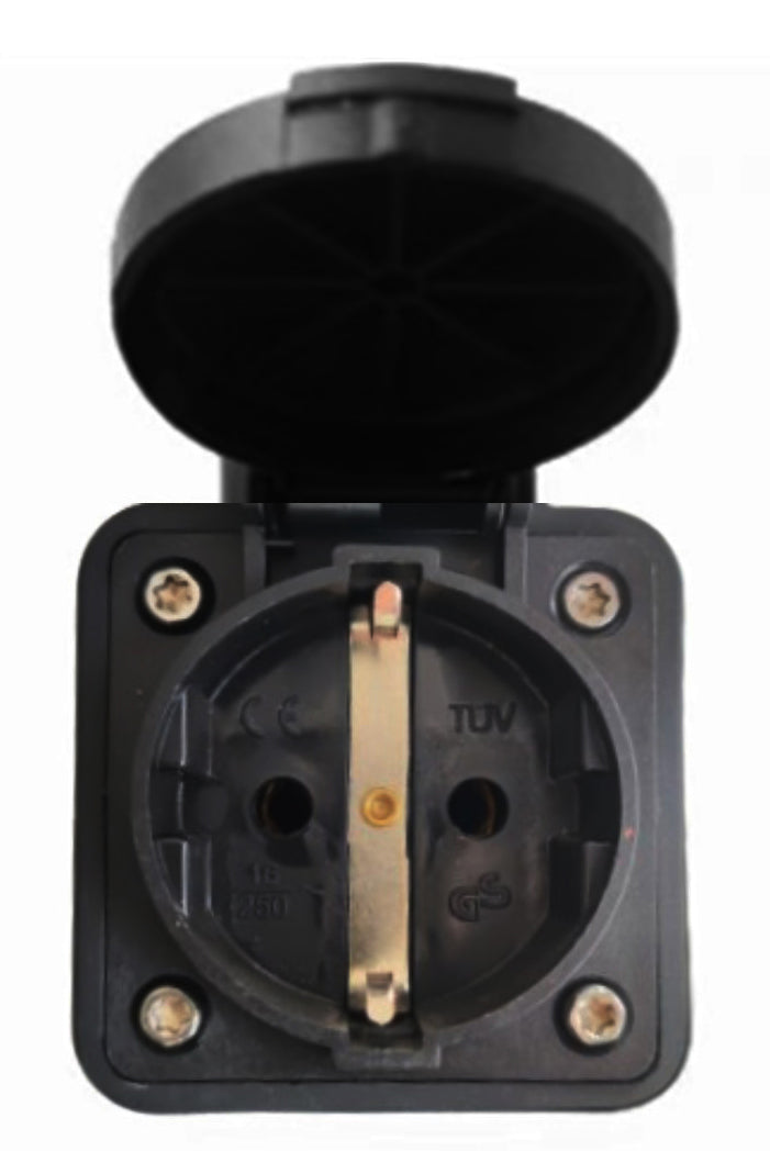 Noeifevo C2 Type2 Plug to Schuko Socket Adapter, 16A 1 Phase EV Adapter per ottenere energia dalla stazione di ricarica EV