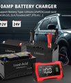 NOEIFEVO 10A Autobatterieladegerät, 12 V/24 V, intelligent, vollautomatisch, mit Aufbereitungsmodus für Autos, LKWs, Motorräder, Rasenmäher, Boote und Schiffsbatterien