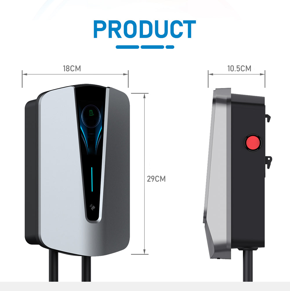 Noeifevo Q8 7KW 11KW 22KW EV Wallbox nabíjecí stanice typ 2 5M EV Power rychlonabíjecí kabel s RFID Wifi