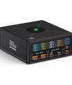NOEIFEVO 160W 5-ports USB-lader 15 W trådløs ladestasjon PD 65W QC3.0 Type-C hurtiglader Kompatibel med iPhone MacBook Samsung bærbar PC alle smarttelefoner og elektroniske enheter