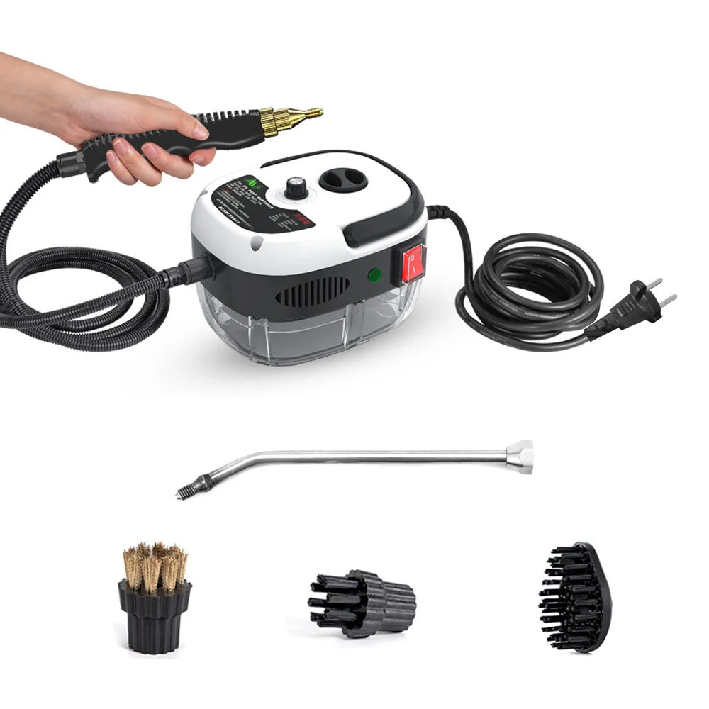 Limpiador a vapor de 2500W, máquina de limpieza por rociado a alta temperatura para campanas extractoras, aires acondicionados de cocina, limpieza de automóviles y electrodomésticos