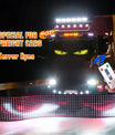 NOEIFEVO Luz Devil Eyes para carros – Olhos de LED para caminhões, display LED programável com texto rolante, placa luminosa personalizável para carros e caminhões – texto, grafite, aplicativo inteligente