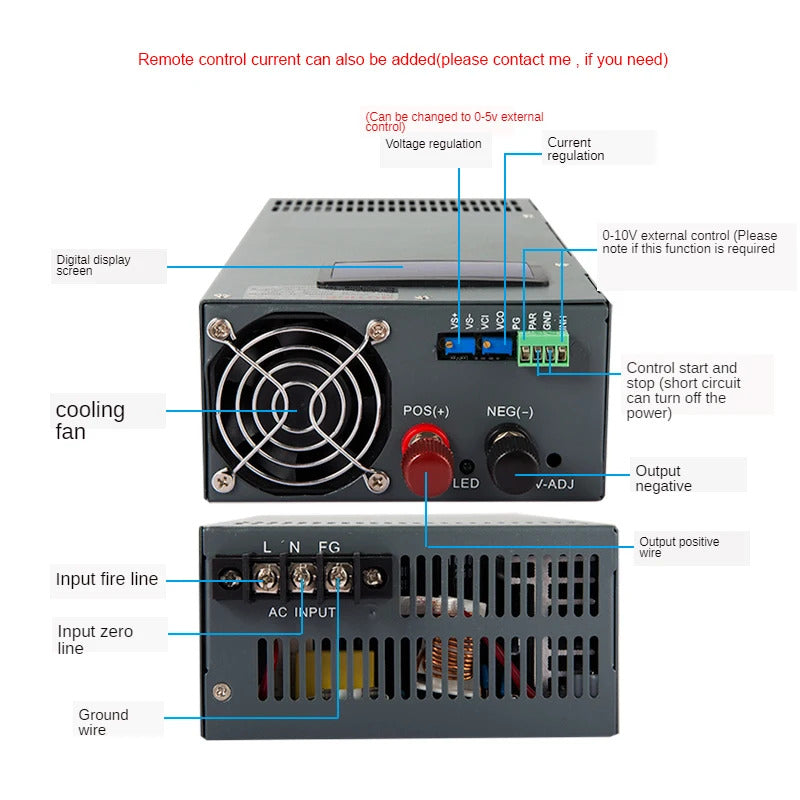 NOEIFEVO 0-320V 0-220V 0-150V 0-110V Høj spænding Universal oplader, passer til alle batterier med en ladningsspænding op til 320V