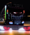 NOEIFEVO Luz Devil Eyes para carros – Olhos de LED para caminhões, display LED programável com texto rolante, placa luminosa personalizável para carros e caminhões – texto, grafite, aplicativo inteligente