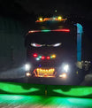 NOEIFEVO Luz Devil Eyes para carros – Olhos de LED para caminhões, display LED programável com texto rolante, placa luminosa personalizável para carros e caminhões – texto, grafite, aplicativo inteligente