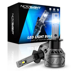 NOVSIGHT H1 Auto LED Scheinwerfer Kit 60W 13000LM 6500K Weiß (2Stück)