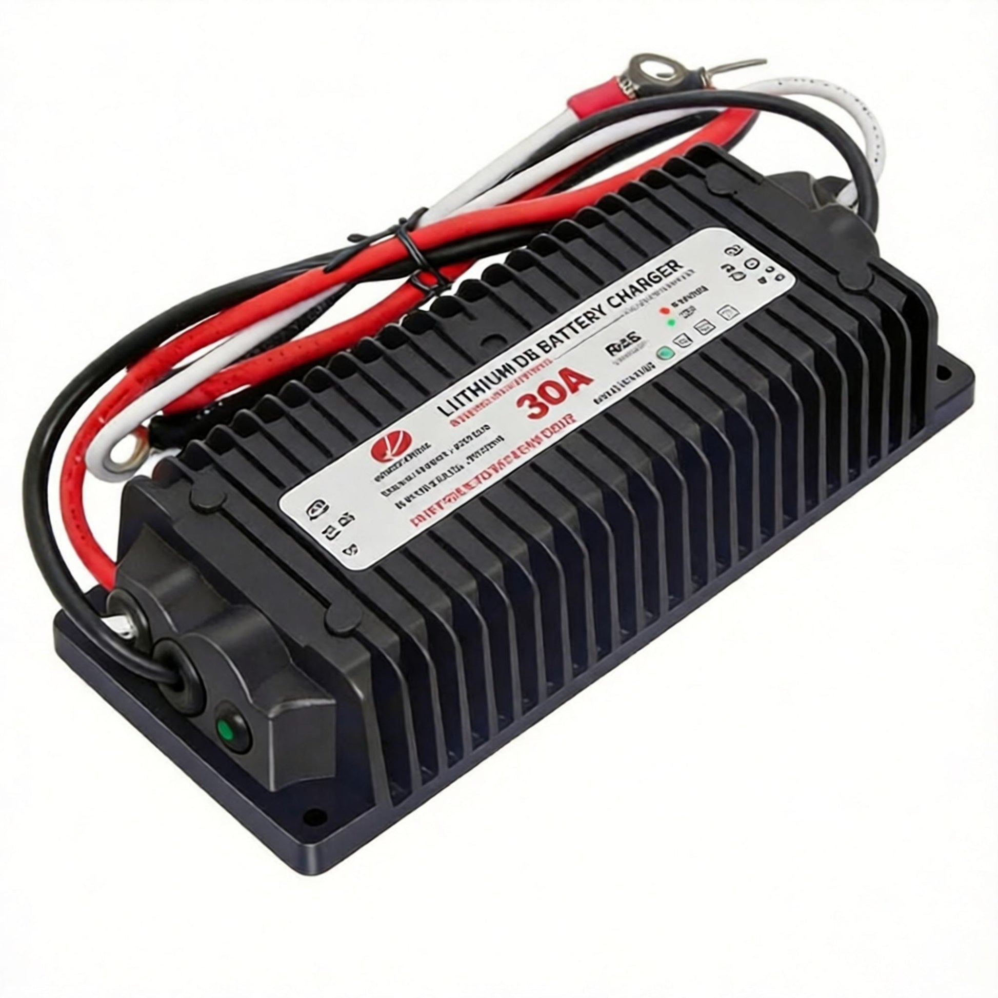 NOEIFEVO Vanntett DC 10-36V til 14,6V 29,2V 43,8V LiFePO4-litiumbatterilader for bobiler, båter, biler og doble batteri-energilagringssystemer